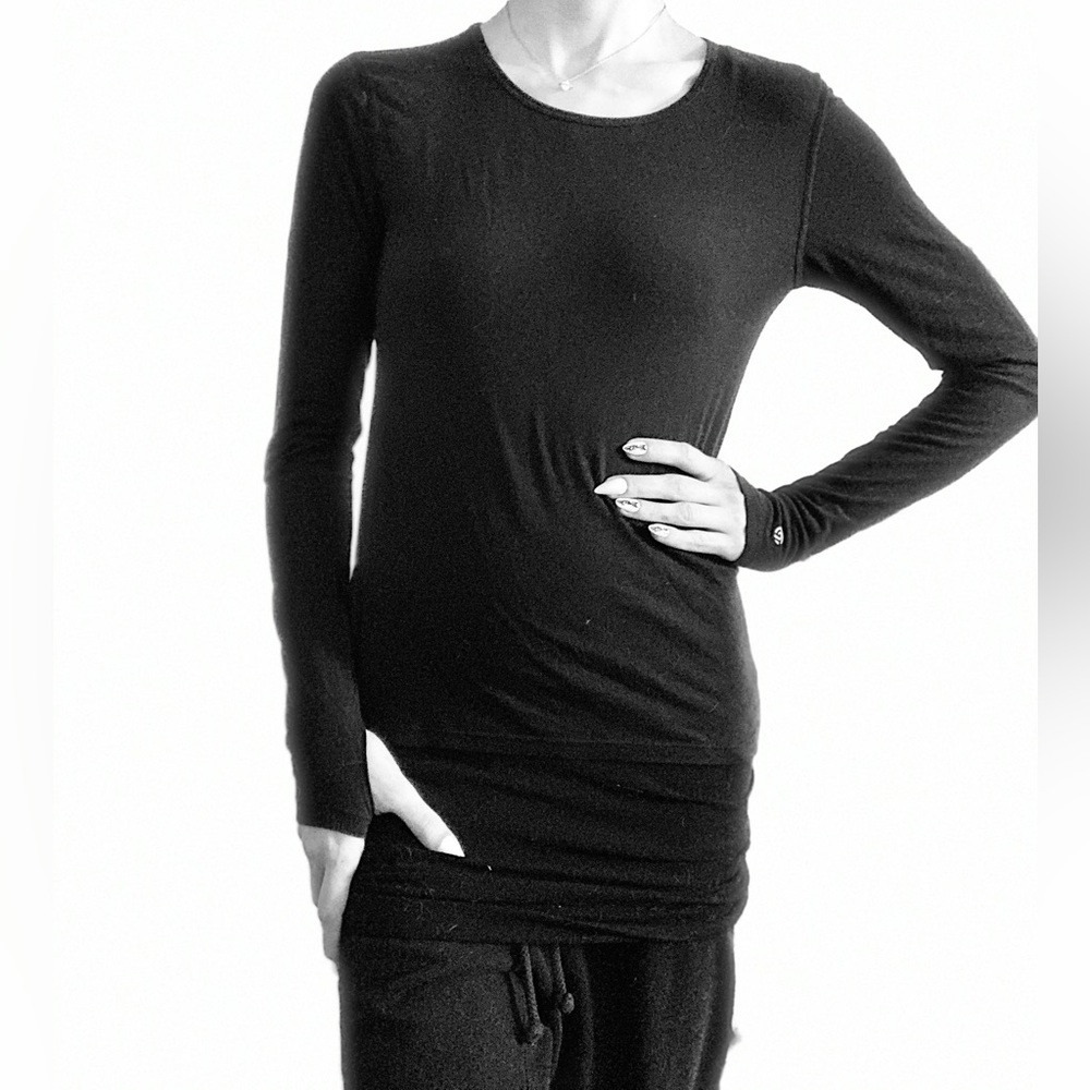 XL Black Champion Long Sleeve Tee